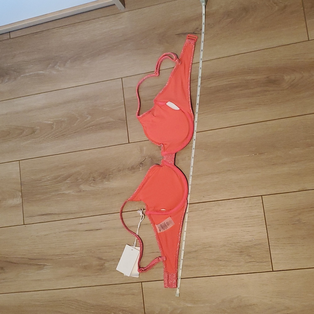 Good American Sparkle Coral Swim 3 Piece BUNDLE - Picture 11 of 12